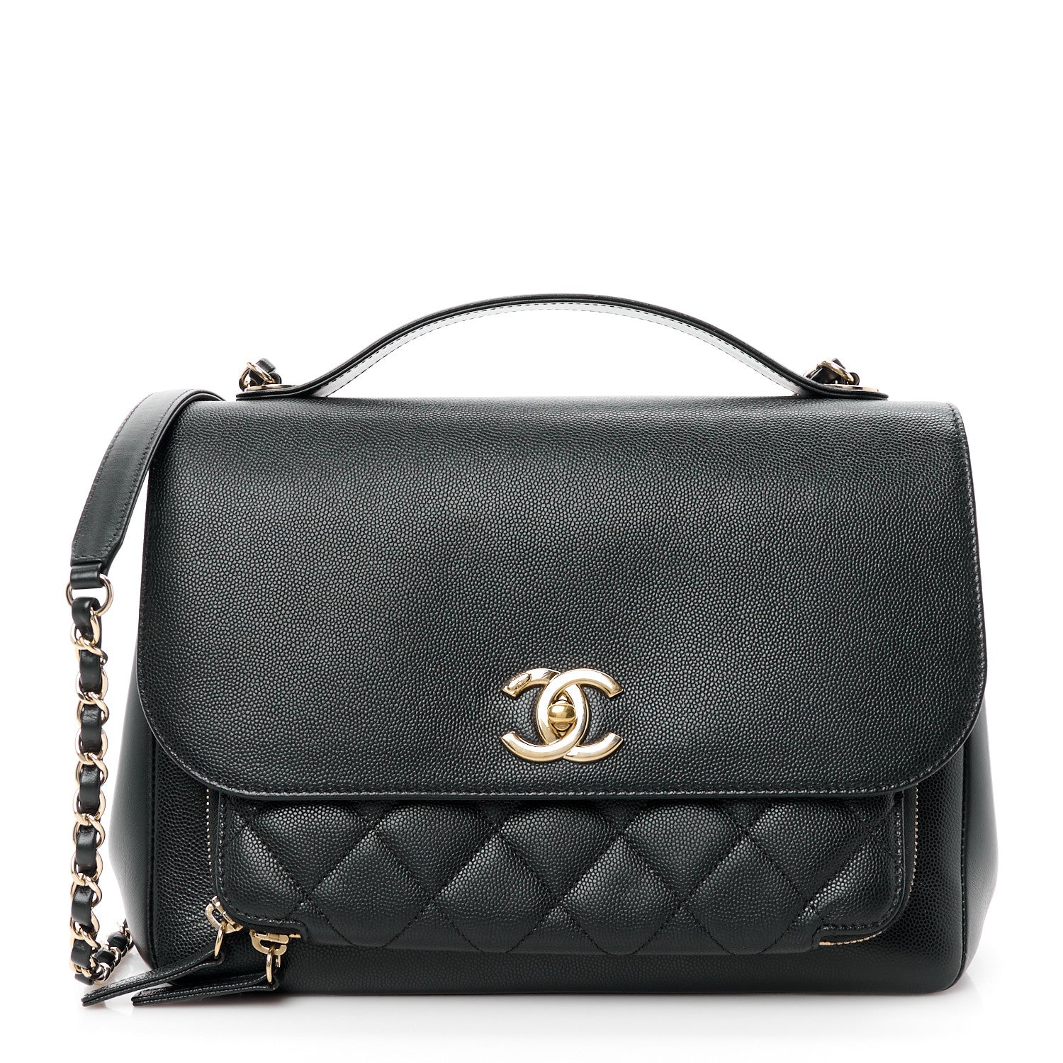 Chanel Caviar Quilted Large Business Affinity Flap Black 1 of 11