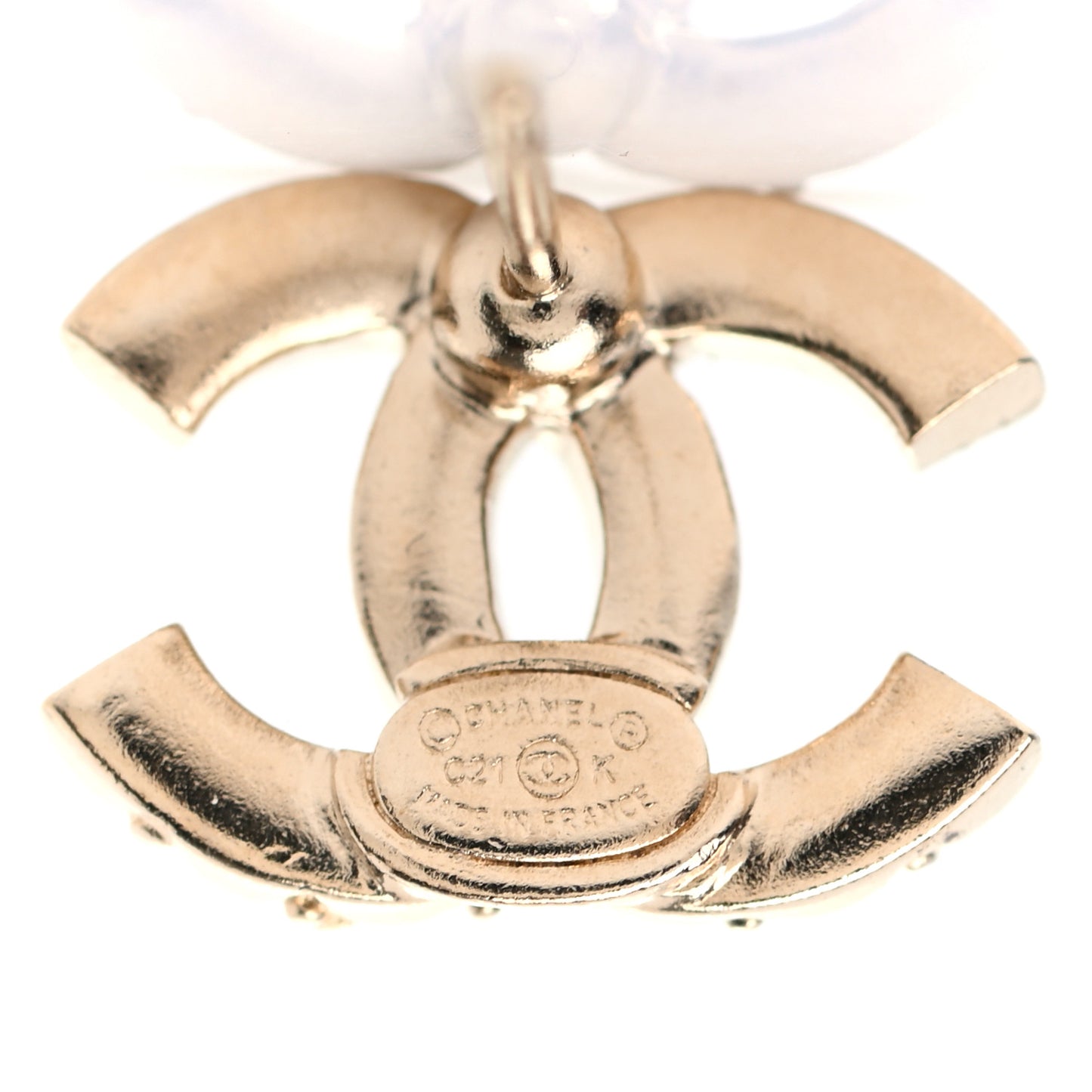 Crystal CC Earrings Gold