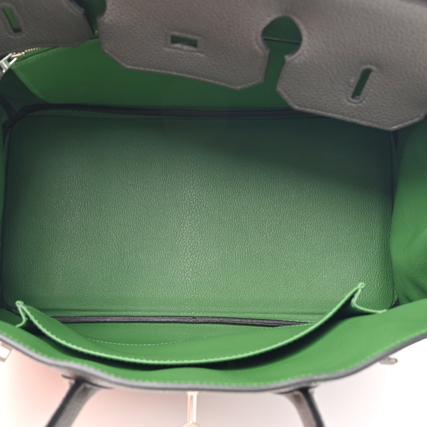 Hermes Togo Horseshoe Birkin 35 Graphite Vert Bengale 5 of 20
