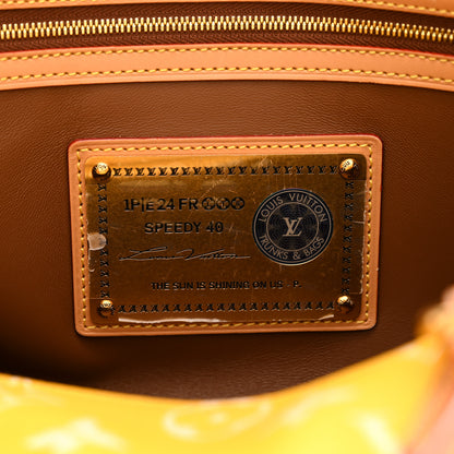 Louis Vuitton Calfskin Monogram Speedy P9 Bandouliere 40 Yellow 6 of 14