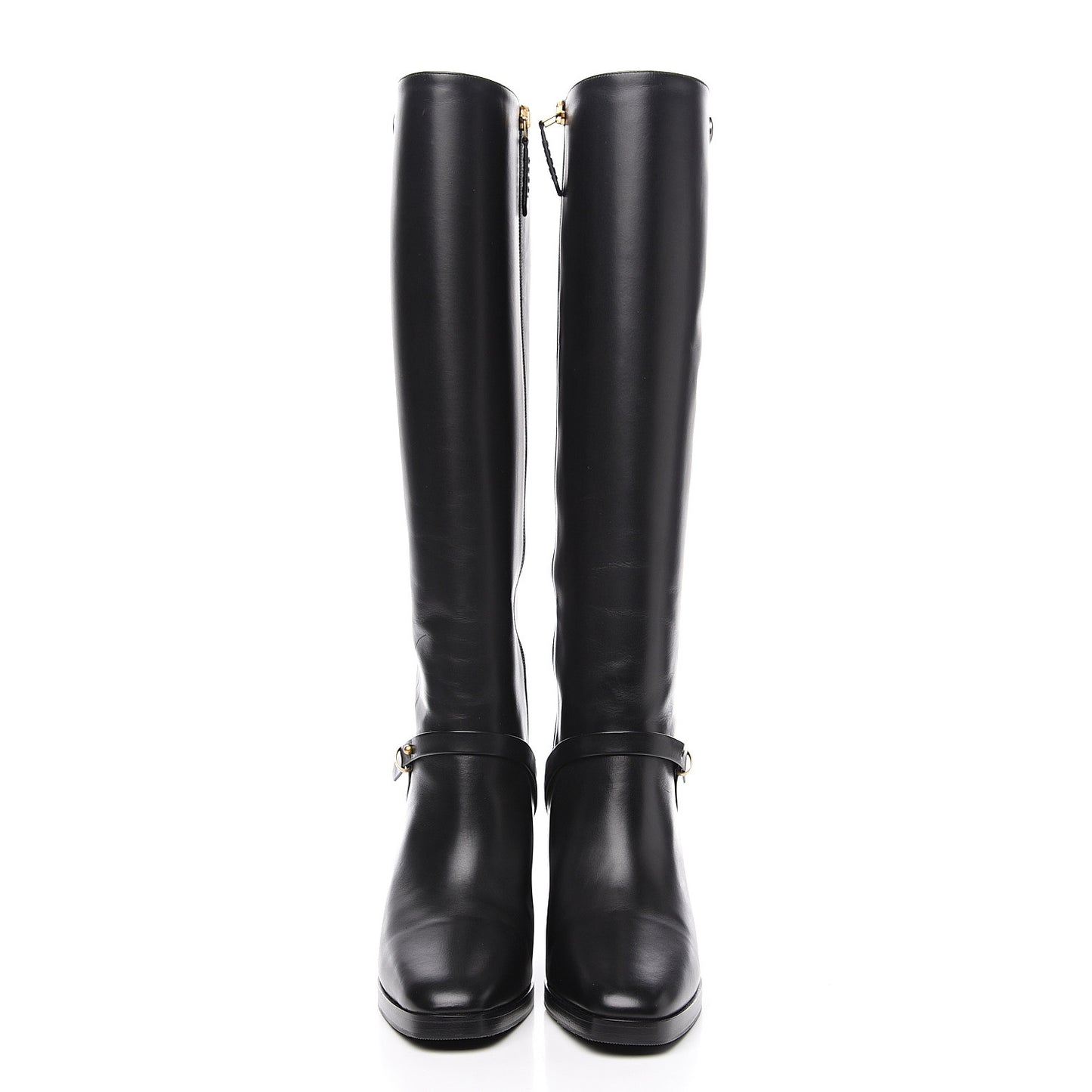 Calfskin Double GKnee High Boots 36.5 Black