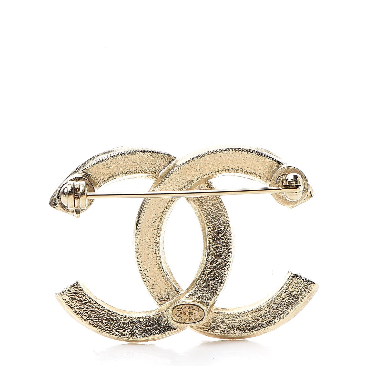 Chanel Pearl Enamel CC Brooch Black Gold 3 of 5