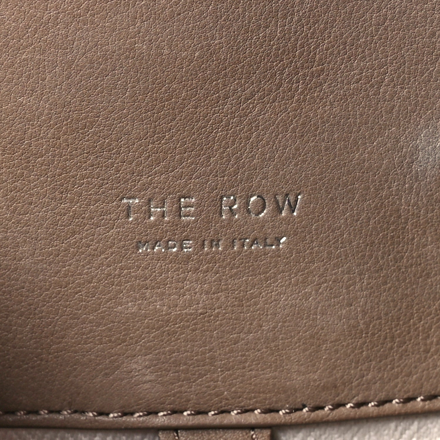 The Row Polished Saddle Calfskin Soft Margaux 15 Mouse Grey 6 of 11