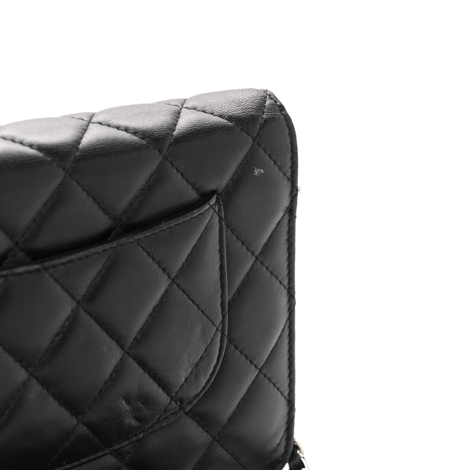 Chanel Lambskin Quilted Wallet On Chain WOC Black 14 of 14