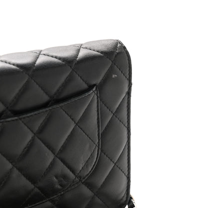 Chanel Lambskin Quilted Wallet On Chain WOC Black 14 of 14