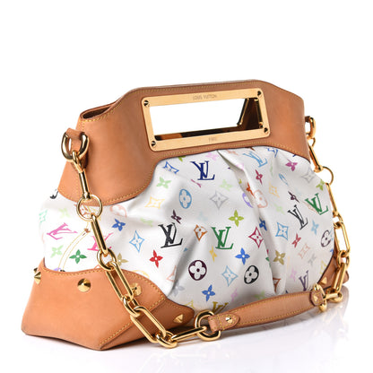 Louis Vuitton Monogram Multicolor Judy GM White 3 of 9