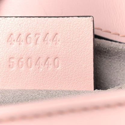 Gucci Calfskin Matelasse Mini GG Marmont Shoulder Bag Perfect Pink 9 of 11