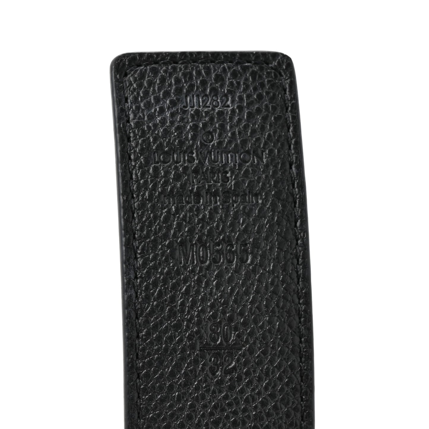 Calfskin Monogram 30mm LV Initiales Reversible Belt 80 32 Black