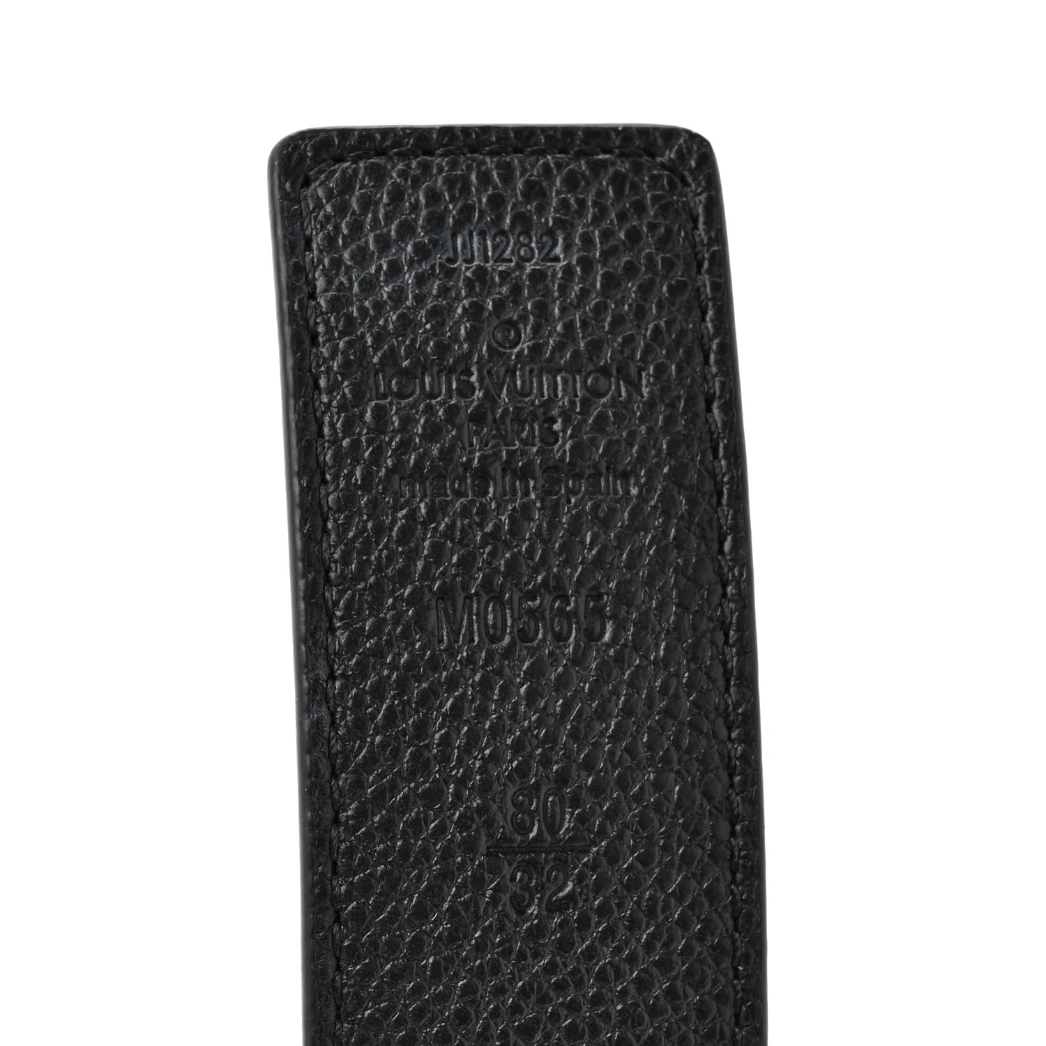 Louis Vuitton Calfskin Monogram 30mm LV Initiales Reversible Belt 80 32 Black 4 of 5