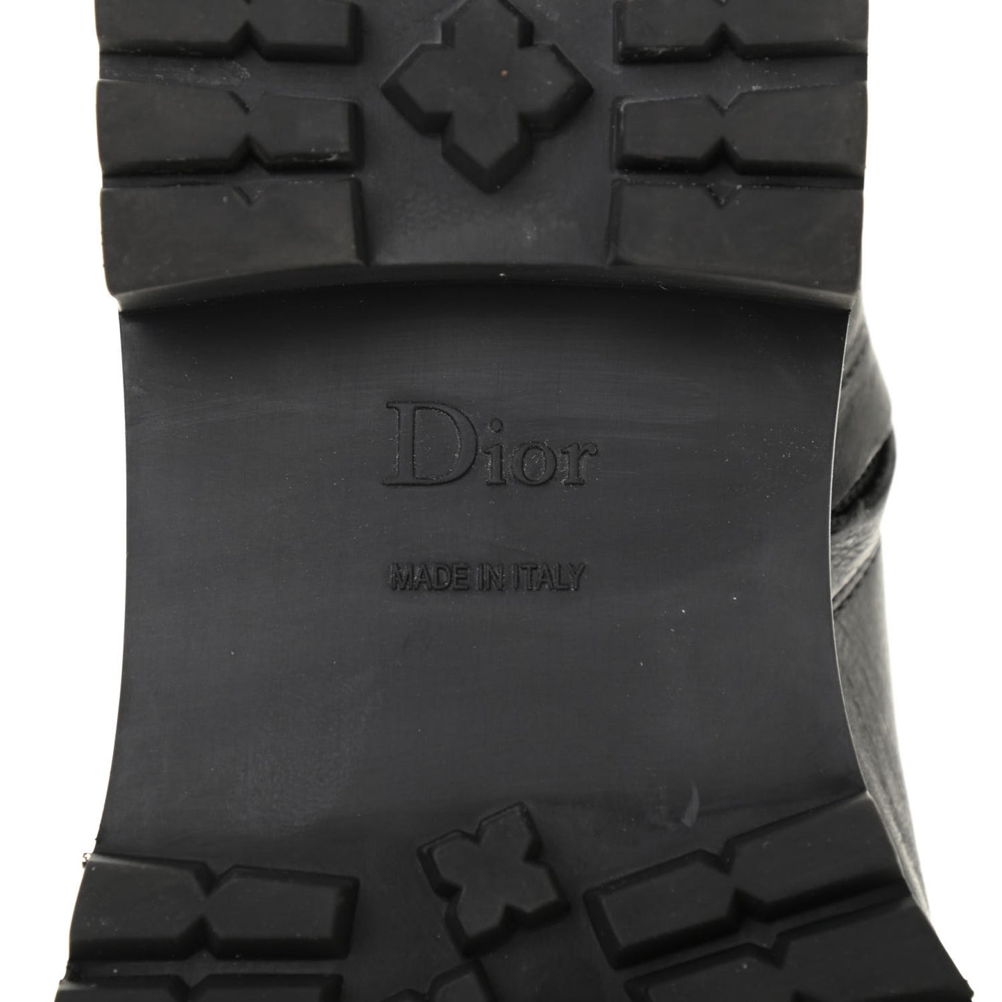 Shiny Calfskin Wildior Low Boot 36.5 Black