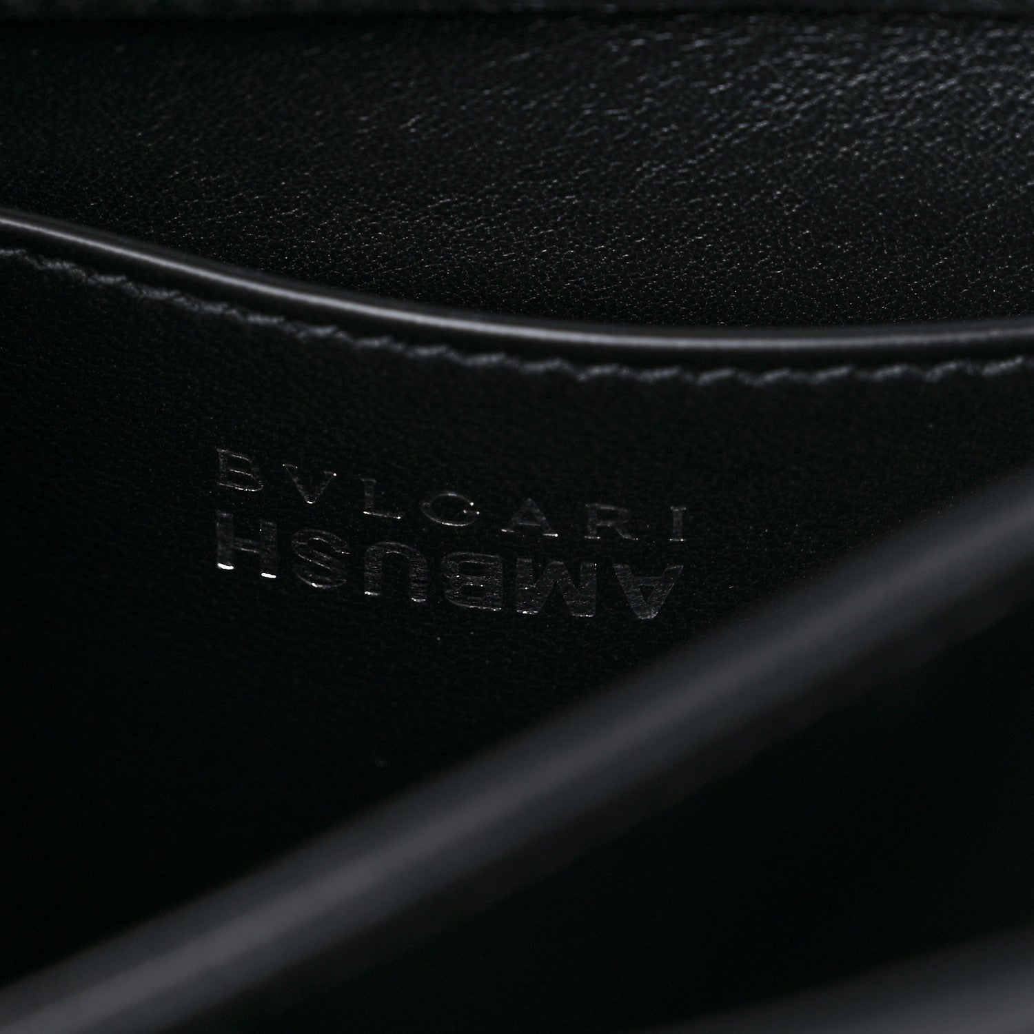 Bulgari X AMBUSH Calfskin Matelasse Serpenti Top Handle Bag Black 6 of 9