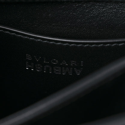 Bulgari X AMBUSH Calfskin Matelasse Serpenti Top Handle Bag Black 6 of 9