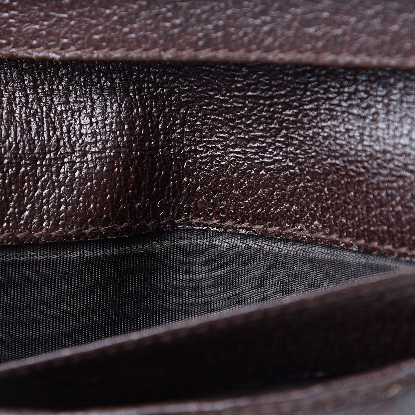 Monogram Calfskin Ladies Web Continental Wallet Beige Ebony Cocoa