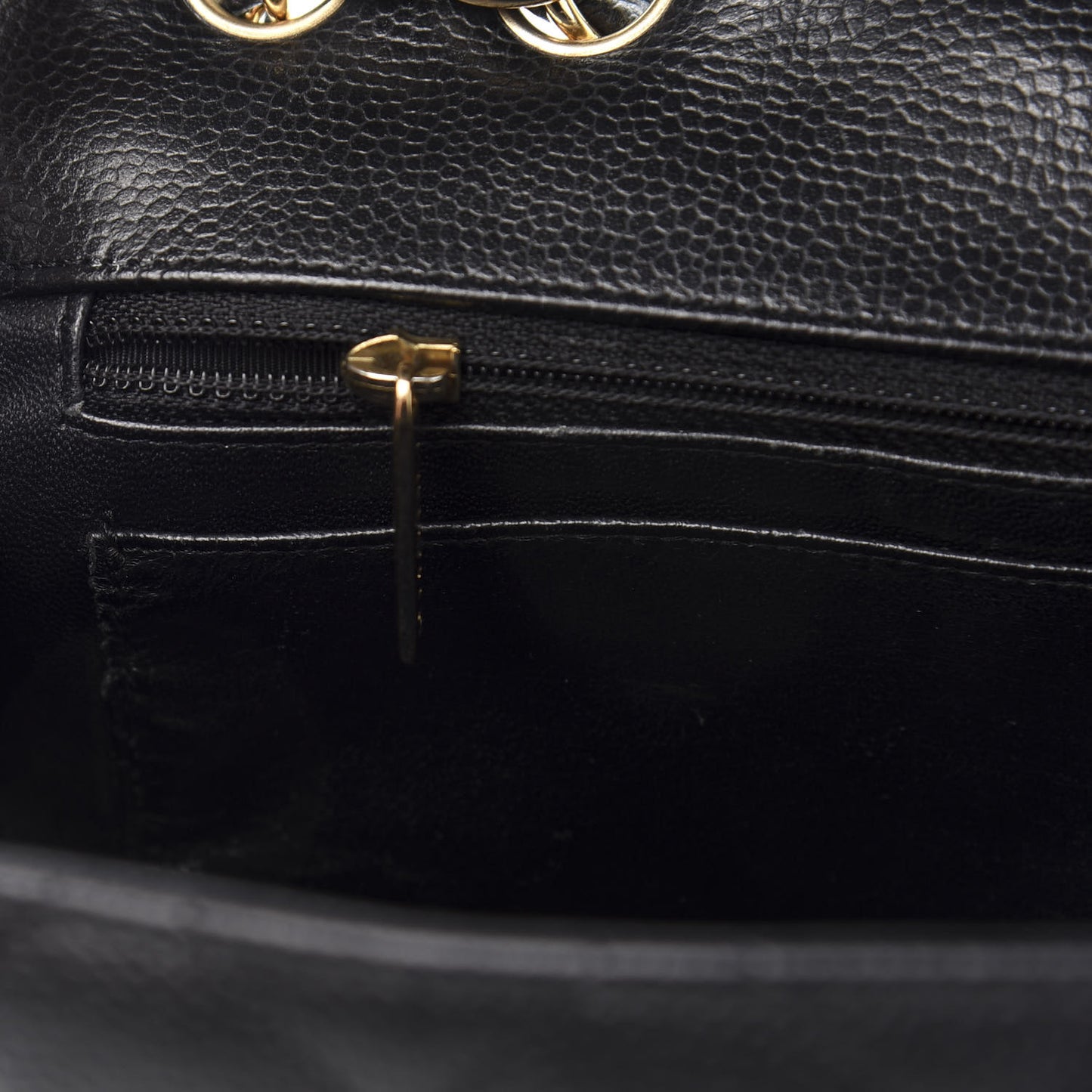 Caviar Quilted Jumbo Single Flap Black