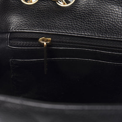 Chanel Caviar Quilted Jumbo Single Flap Black 10 of 11