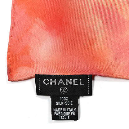 Chanel Silk CC Floral Square Scarf Multicolor 3 of 3