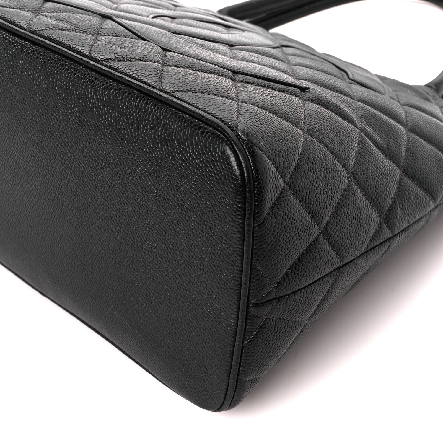 Chanel Caviar Quilted Medallion Tote Black 10 of 10