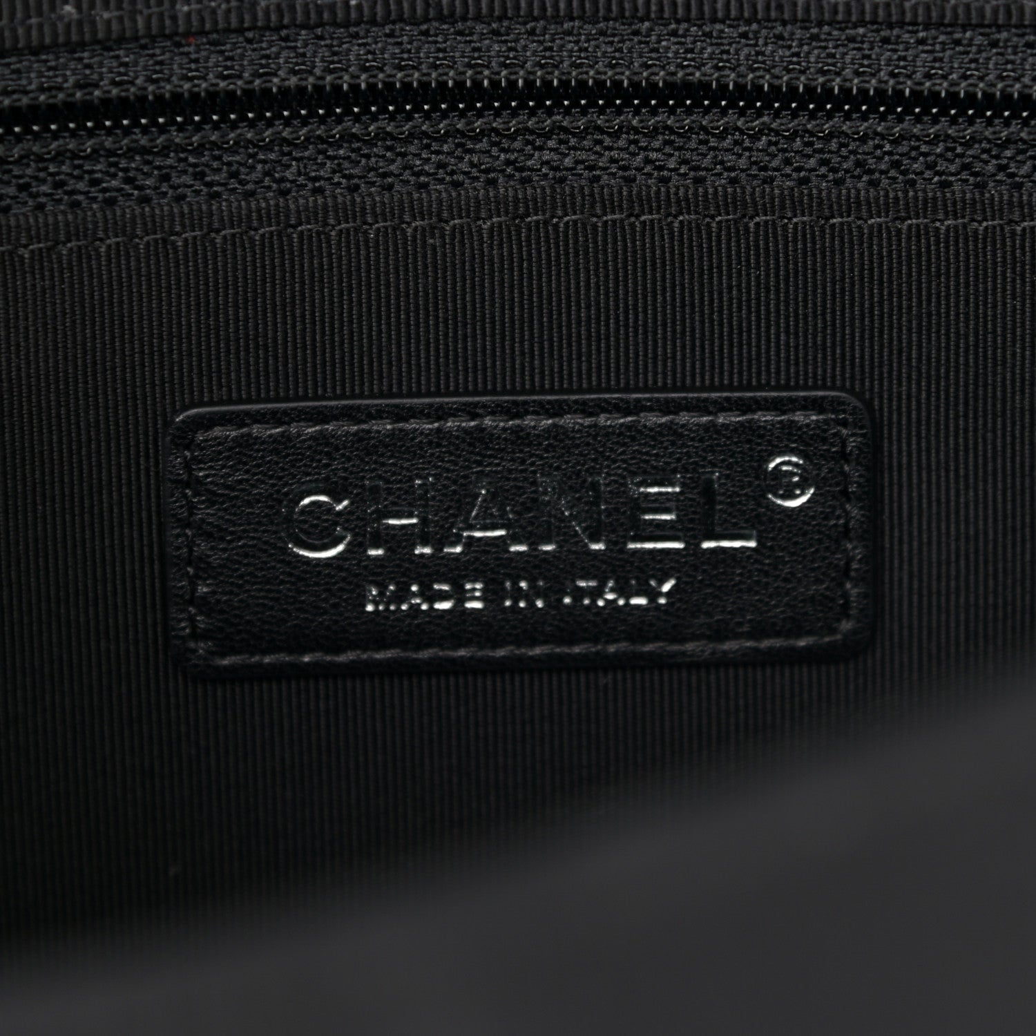 Chanel Grosgrain Chevron Quilted Couture Flap Black Gold 7 of 11