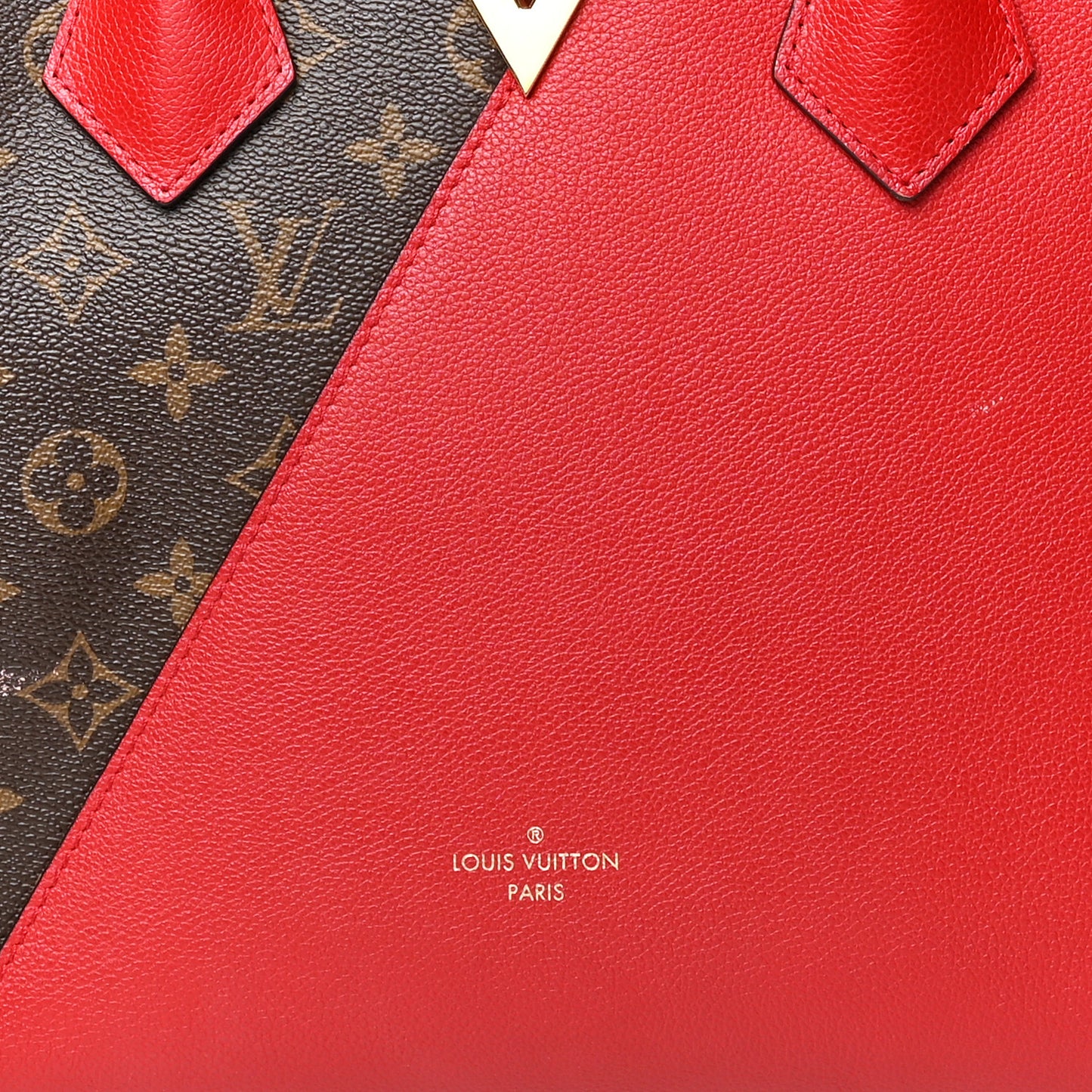 Calfskin Monogram Kimono Tote Cherry
