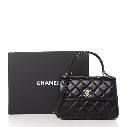 Chanel Lambskin Quilted Small Trendy CC Dual Handle Flap Bag Black 11 of 11