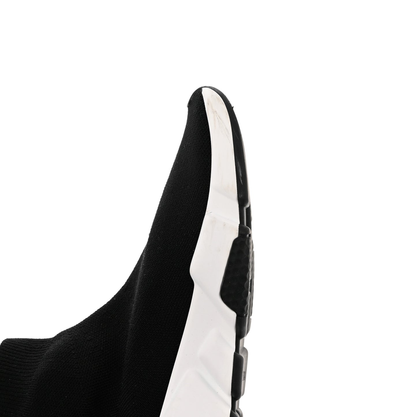 Neoprene Knit Womens Speed Sneakers 38 Black White