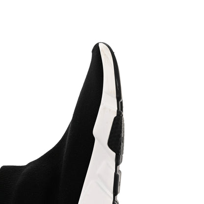 Balenciaga Neoprene Knit Womens Speed Sneakers 38 Black White 9 of 11