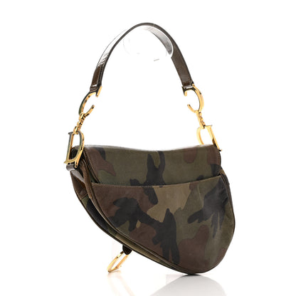 Christian Dior Pixelated Calfskin Camouflage Saddle Bag 3 of 14