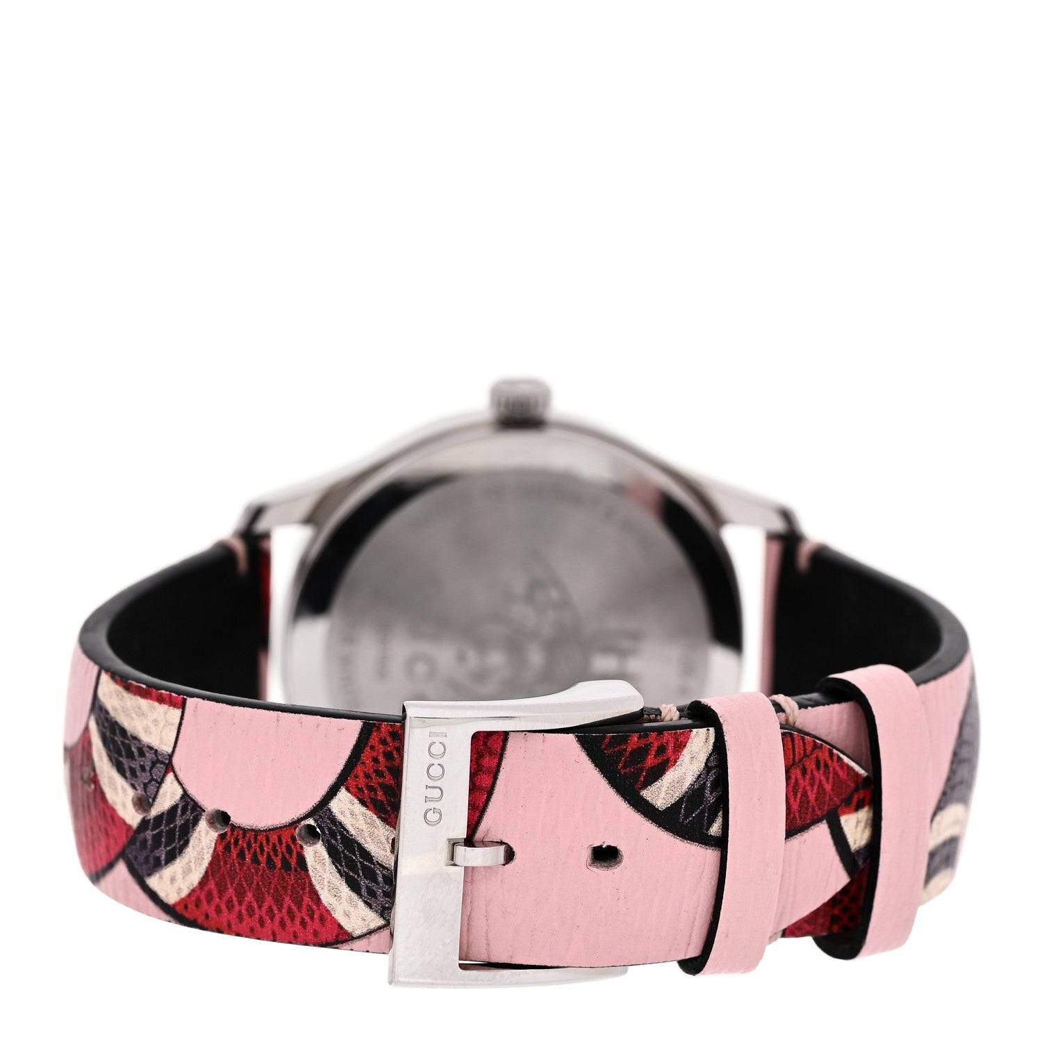 Gucci Stainless Steel Calfskin 38mm Le Marche Des Merveilles Snake Quartz Watch Pink 3 of 5