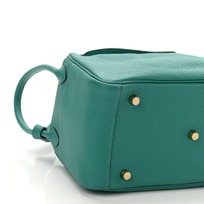 Hermes Taurillon Clemence Lindy 26 Vert Verone 7 of 8