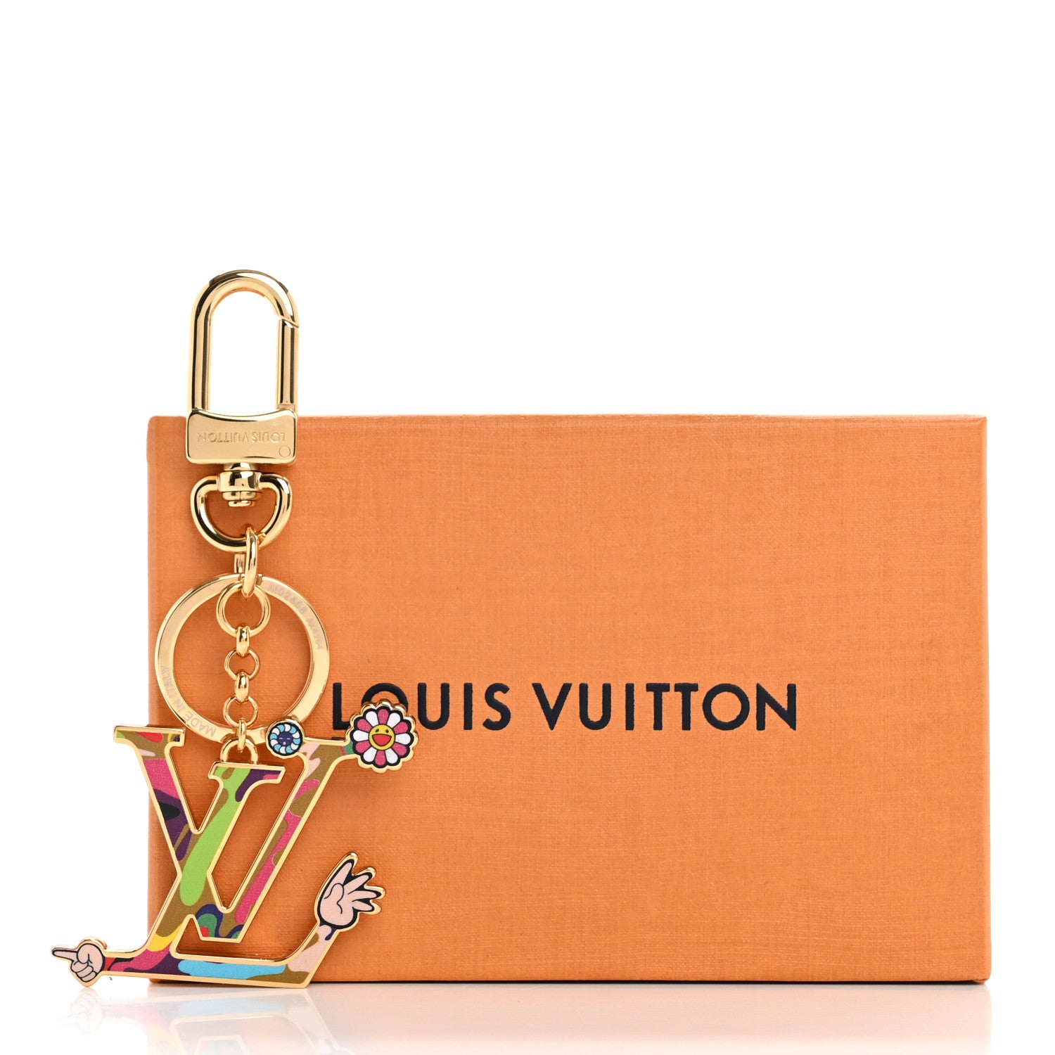 Louis Vuitton LV X TM Iconic Superflat Bag Charm Key Holder Multicolor 6 of 6