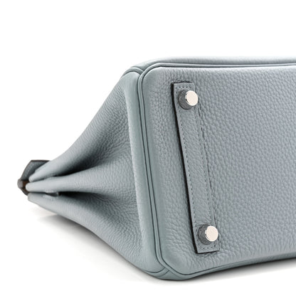 Hermes Togo Verso Birkin 25 Bleu Lin Chai 9 of 14