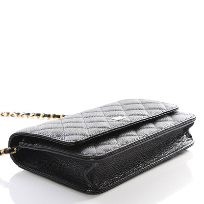 Chanel Caviar Quilted Wallet On Chain WOC Black 3 of 11