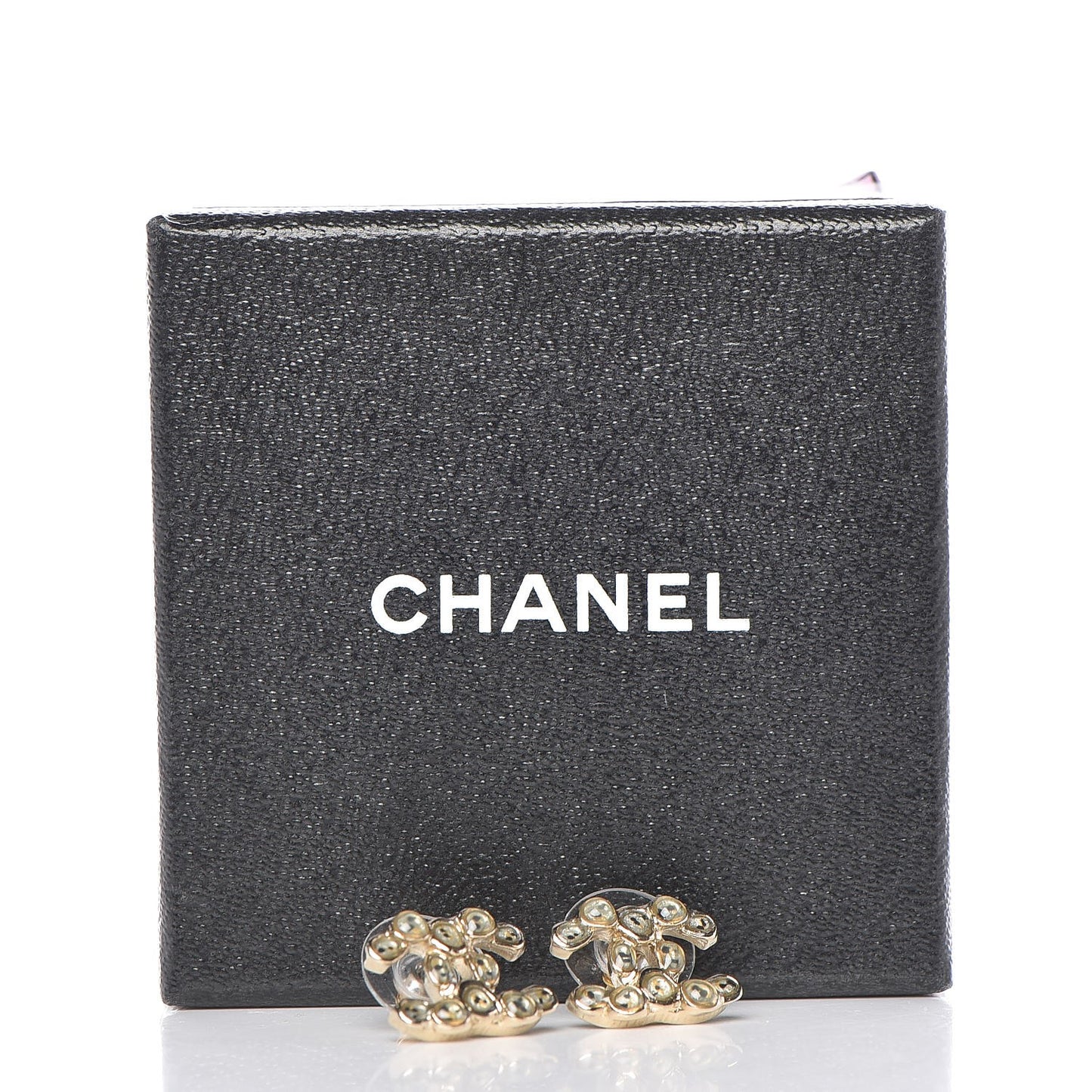 Gripoix CC Earrings Gold