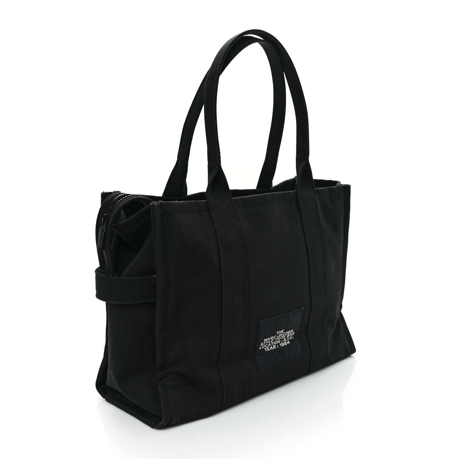 Marc Jacobs Cotton Canvas Large The Tote Bag Black 2 of 15