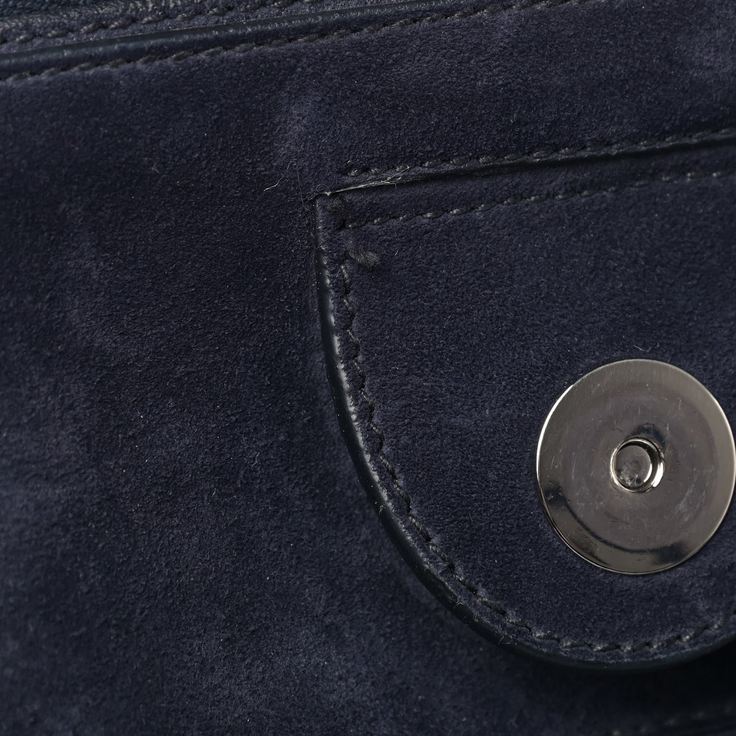 Prada Denim Suede Scamosciato Twin Pocket Tote Bleu 16 of 17