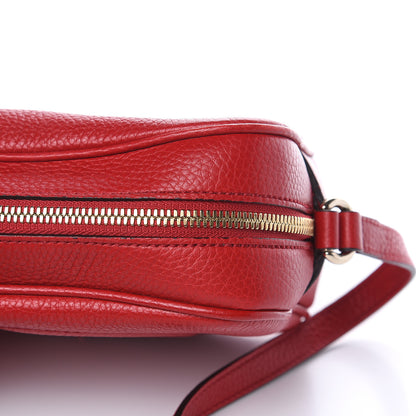 Gucci Pebbled Calfskin Small Soho Disco Bag Tabasco Red 14 of 15