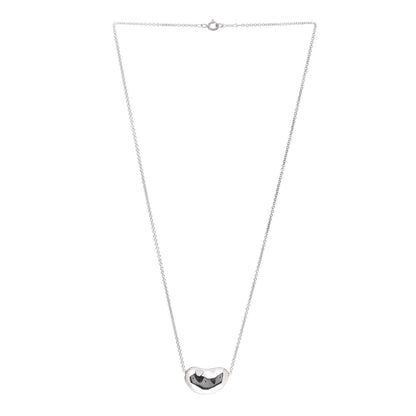 Tiffany Sterling Silver 20mm Elsa Peretti Bean Pendant Necklace 3 of 6
