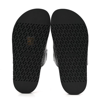 Hermes Calfskin Womens Chypre Sandals 36 Black 5 of 9