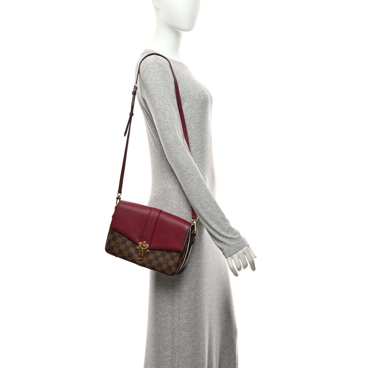 Louis Vuitton Damier Ebene Clapton Raisin 2 of 11