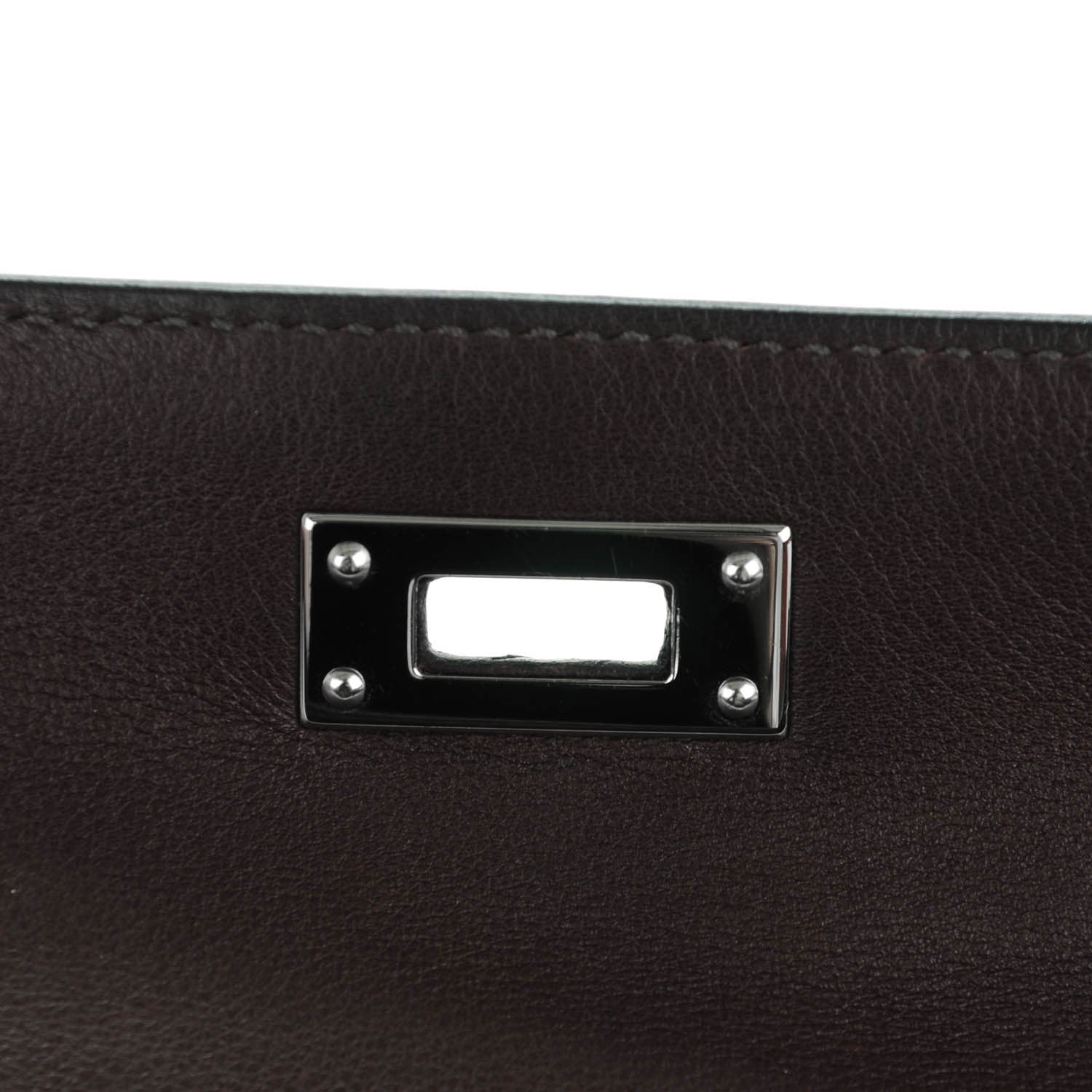 Hermes Swift Kelly Longue Pochette Chocolate 8 of 12