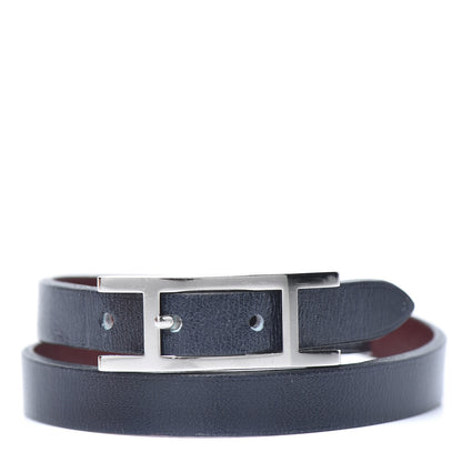 Hermes Swift Behapi Double Tour Bracelet XS Blue Indigo Rouge H 1 of 7