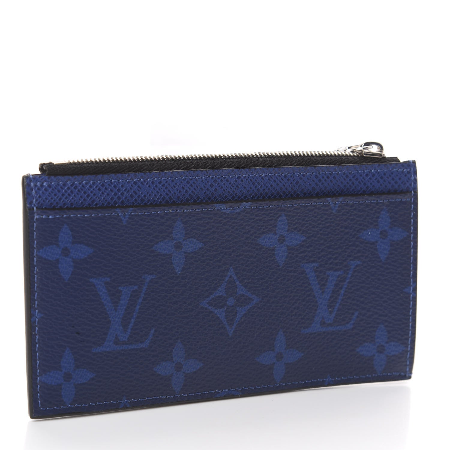 Louis Vuitton Monogram Taiga Coin Card Holder Cobalt 2 of 5
