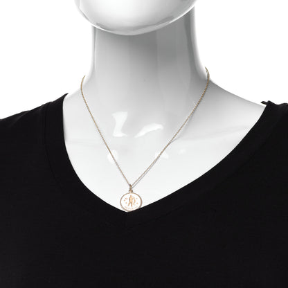 Tiffany 18K Yellow Gold Zodiac Aquarius Pendant Necklace 2 of 7