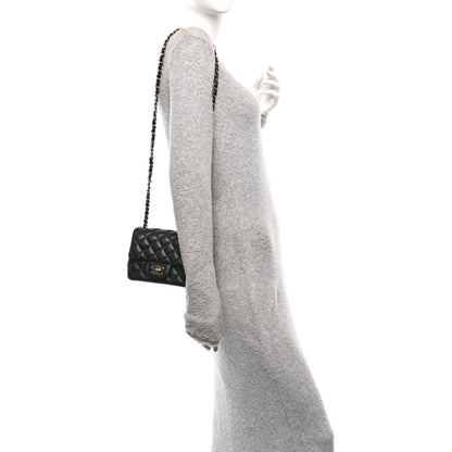 Chanel Lambskin Quilted Mini Square Flap Black 2 of 12