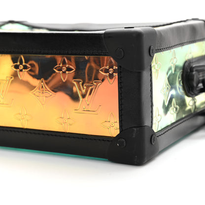 Louis Vuitton Calfskin PVC Monogram Solar Ray Soft Trunk Iridescent Prism Black 10 of 11