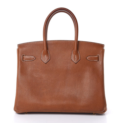 Hermes Natural Barenia Faubourg Birkin 30 Fauve 3 of 34