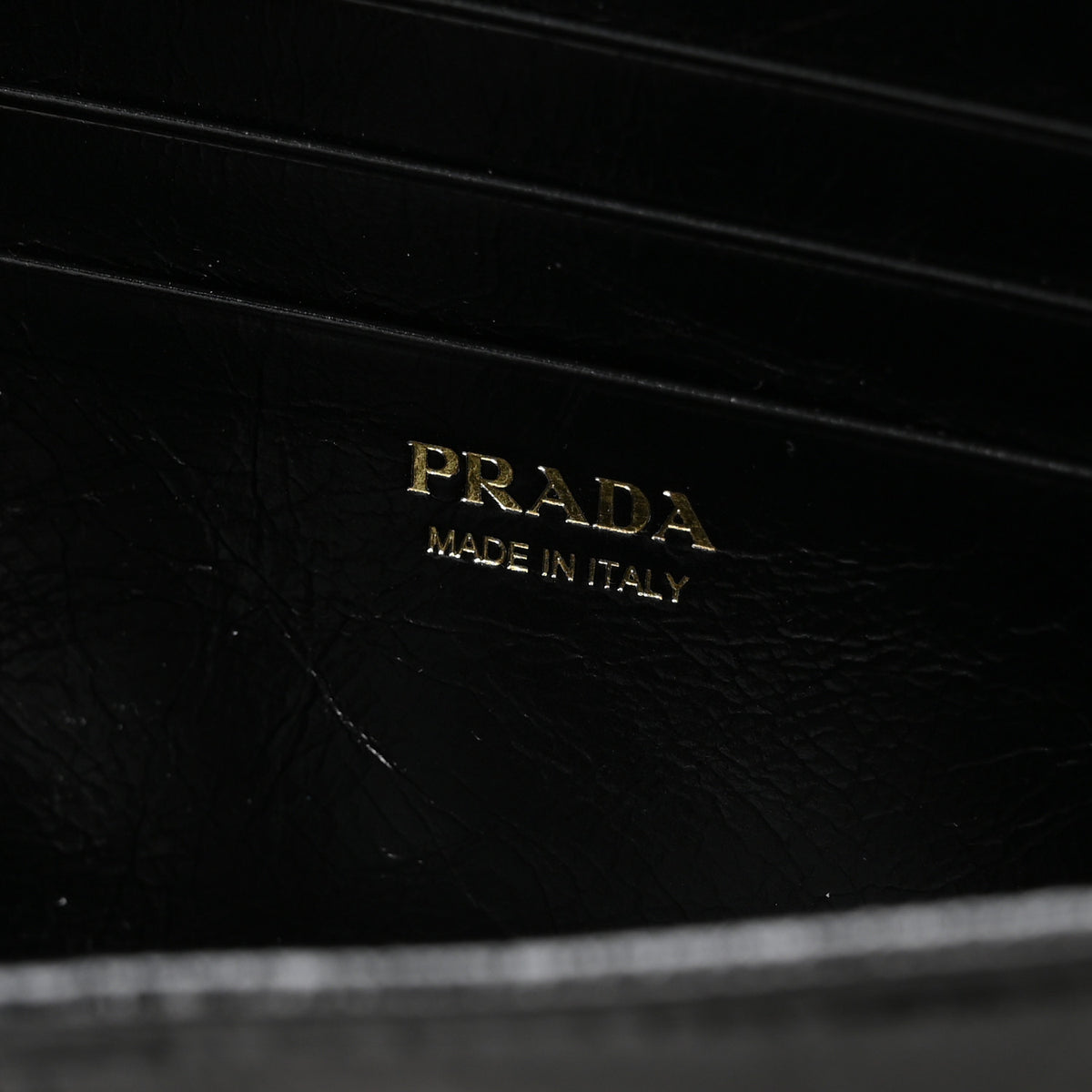 Prada Soft Lux Calfskin Triangle Wallet With Strap Black 5 of 8