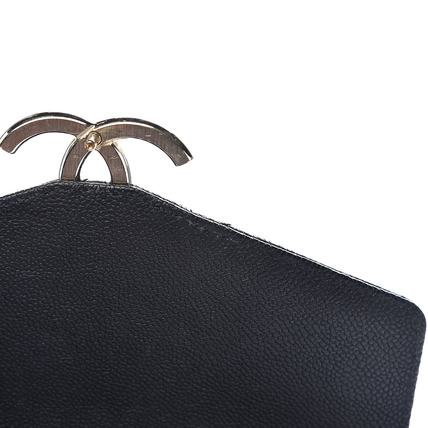 Grained Calfskin Quilted Small Cuba Top Handle Flap Black