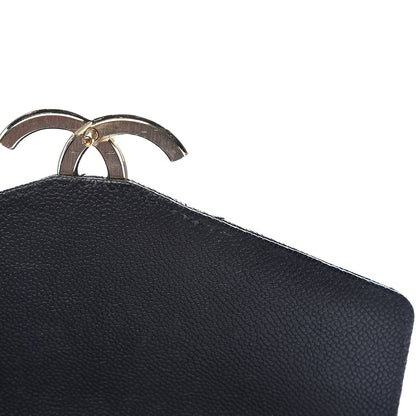 Chanel Grained Calfskin Quilted Small Cuba Top Handle Flap Black 10 of 14