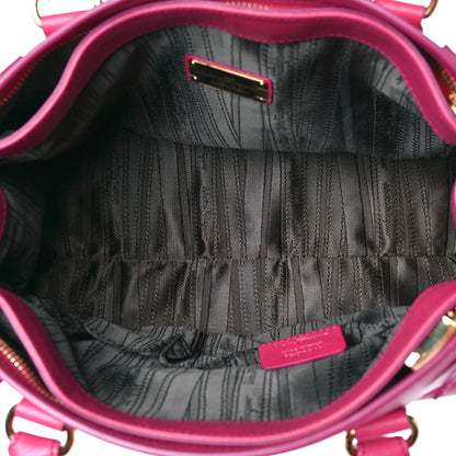 Salvatore Ferragamo Printed Calfskin Beky Tote Pink 5 of 9